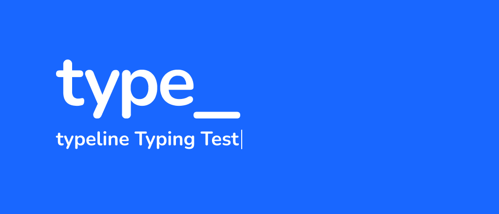 typeline typing test logo banner